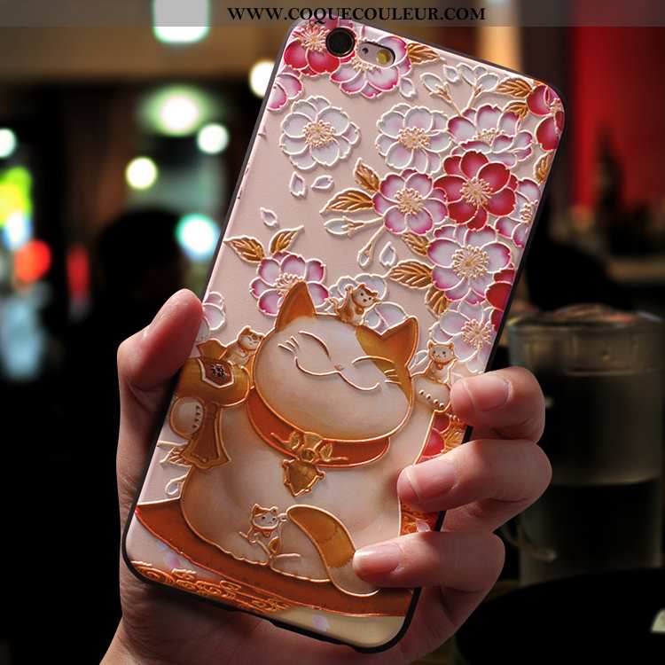 Coque iPhone 6/6s Plus Créatif Étui Incassable, Housse iPhone 6/6s Plus Dessin Animé Ultra Rose