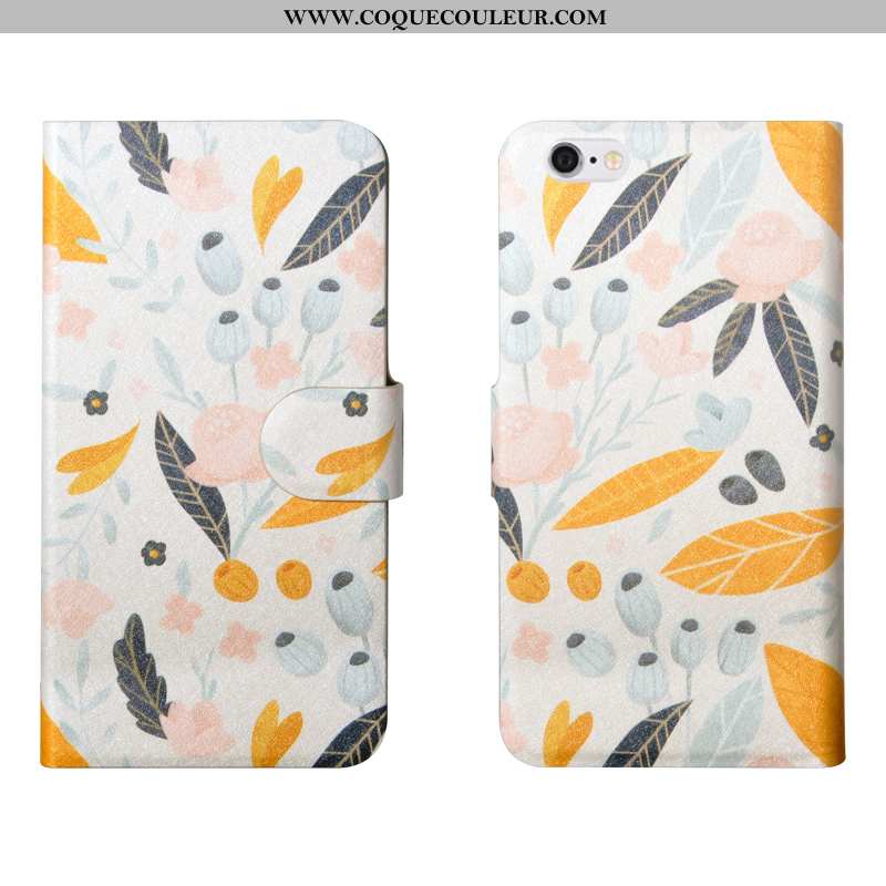 Coque iPhone 6/6s Plus Fleurs Bleu Coque, Housse iPhone 6/6s Plus Tendance Fluide Doux