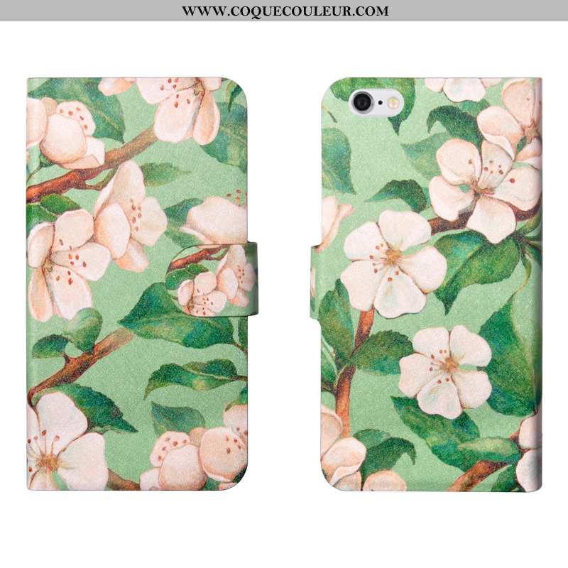 Coque iPhone 6/6s Plus Fleurs Bleu Coque, Housse iPhone 6/6s Plus Tendance Fluide Doux