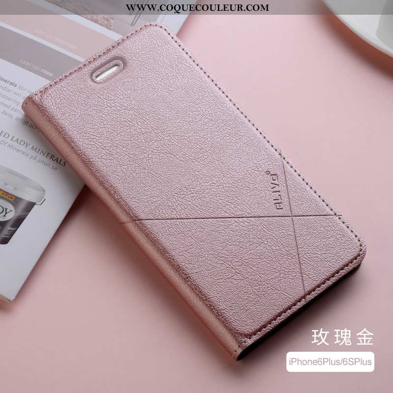 Housse iPhone 6/6s Plus Protection Fluide Doux Téléphone Portable, Étui iPhone 6/6s Plus Cuir Silico