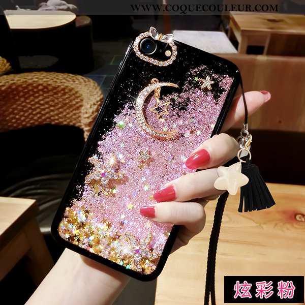 Coque iPhone 6/6s Plus Silicone Quicksand Liquide, Housse iPhone 6/6s Plus Strass Nouveau Violet