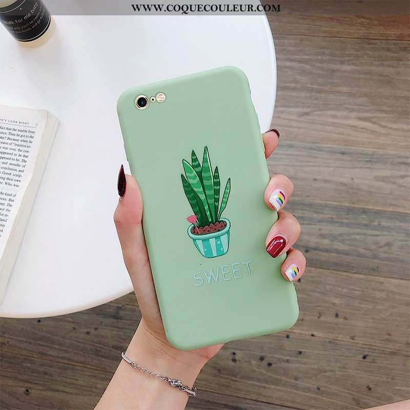 Étui iPhone 6/6s Protection Tout Compris Fluide Doux, Coque iPhone 6/6s Personnalité Nouveau Verte