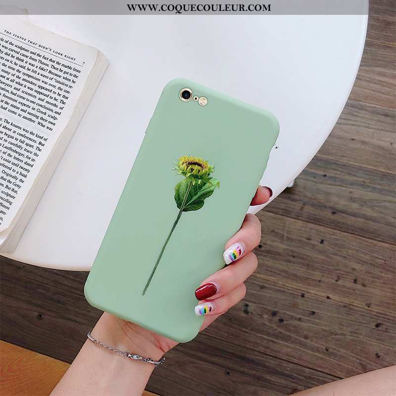 Étui iPhone 6/6s Protection Tout Compris Fluide Doux, Coque iPhone 6/6s Personnalité Nouveau Verte