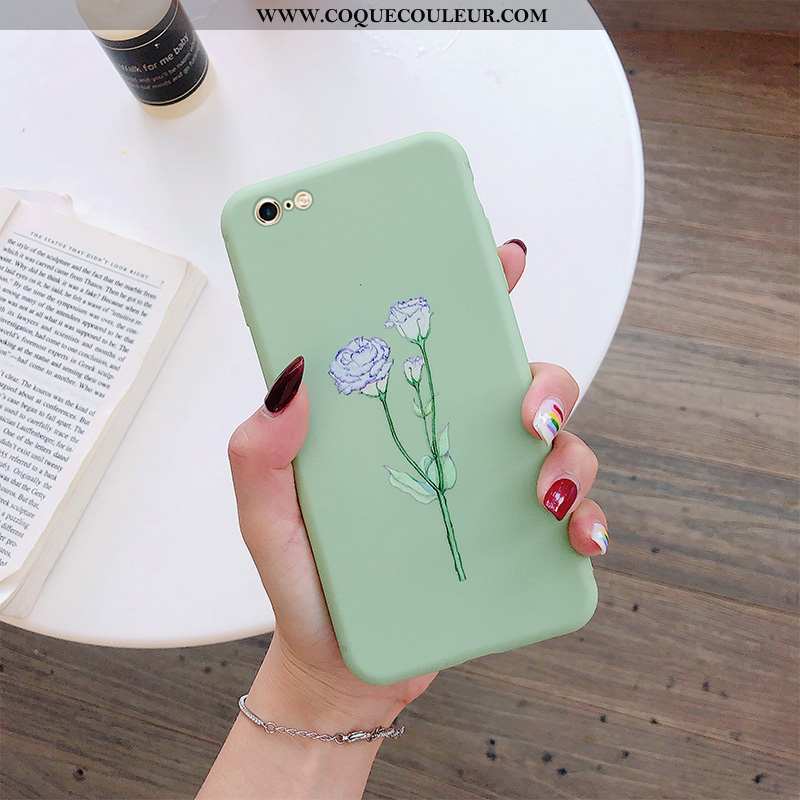 Étui iPhone 6/6s Protection Tout Compris Fluide Doux, Coque iPhone 6/6s Personnalité Nouveau Verte