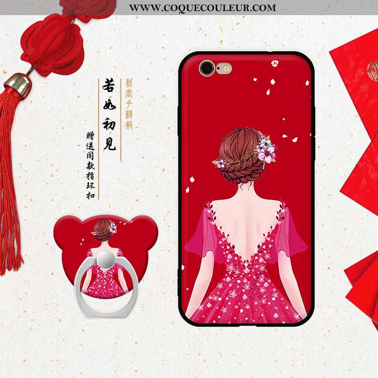 Étui iPhone 6/6s Fluide Doux Rouge Coque, Coque iPhone 6/6s Personnalité Nouveau