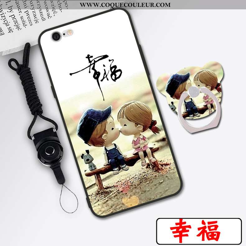 Coque iPhone 6/6s Dessin Animé Téléphone Portable Nouveau, Housse iPhone 6/6s Silicone Simple Blanch