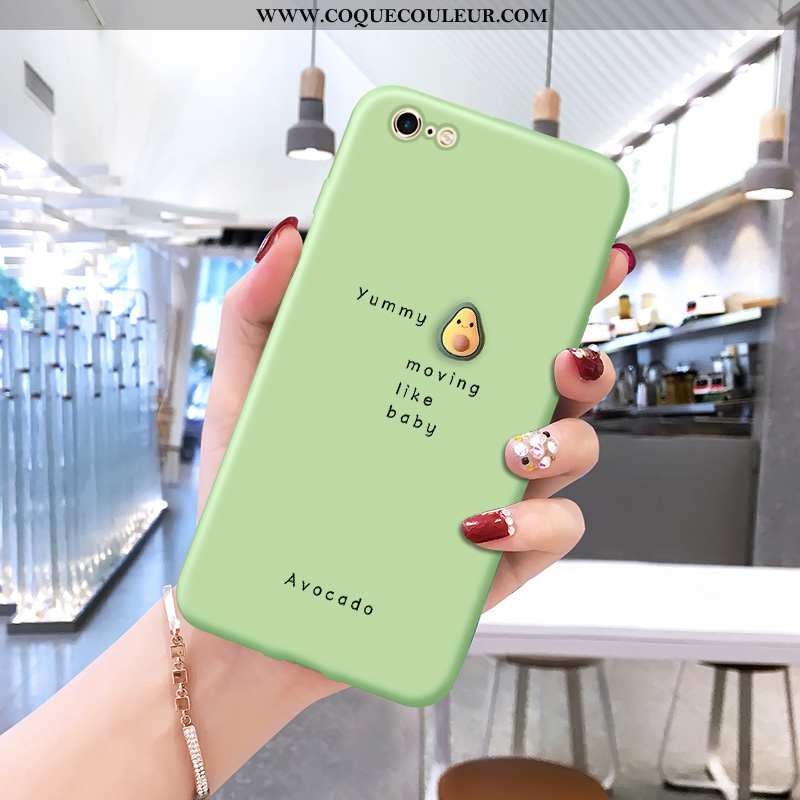 Coque iPhone 6/6s Silicone Vert Personnalité, Housse iPhone 6/6s Mode Incassable Verte