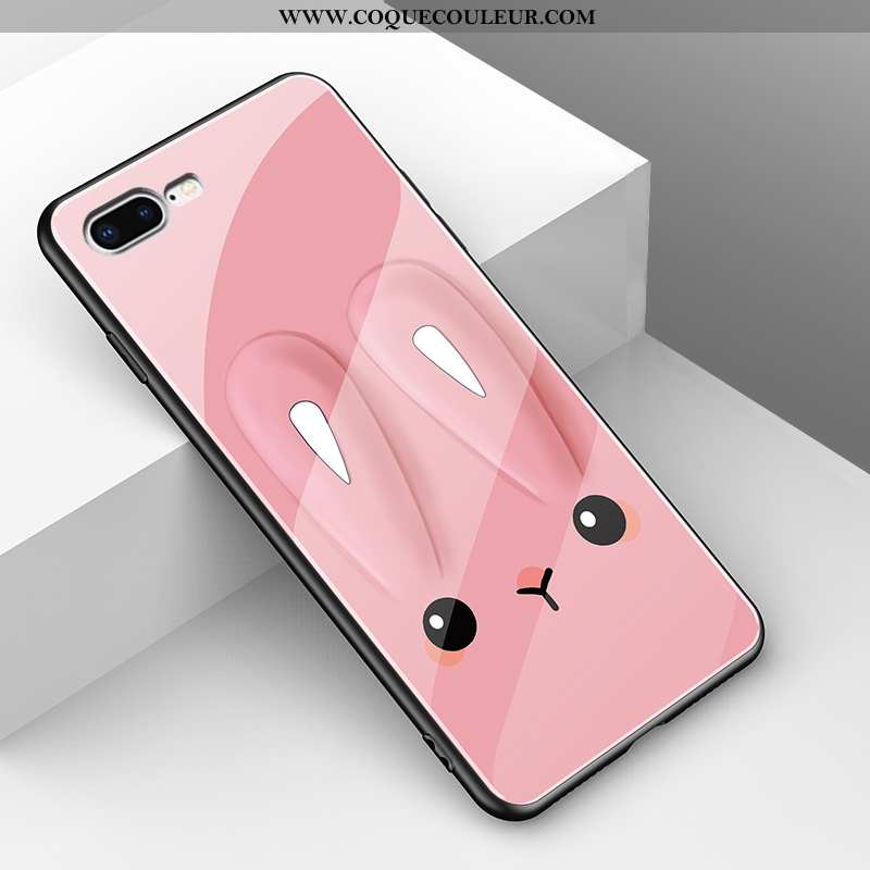 Coque iPhone 7 Plus Protection Téléphone Portable, Housse iPhone 7 Plus Verre Personnalité Rose