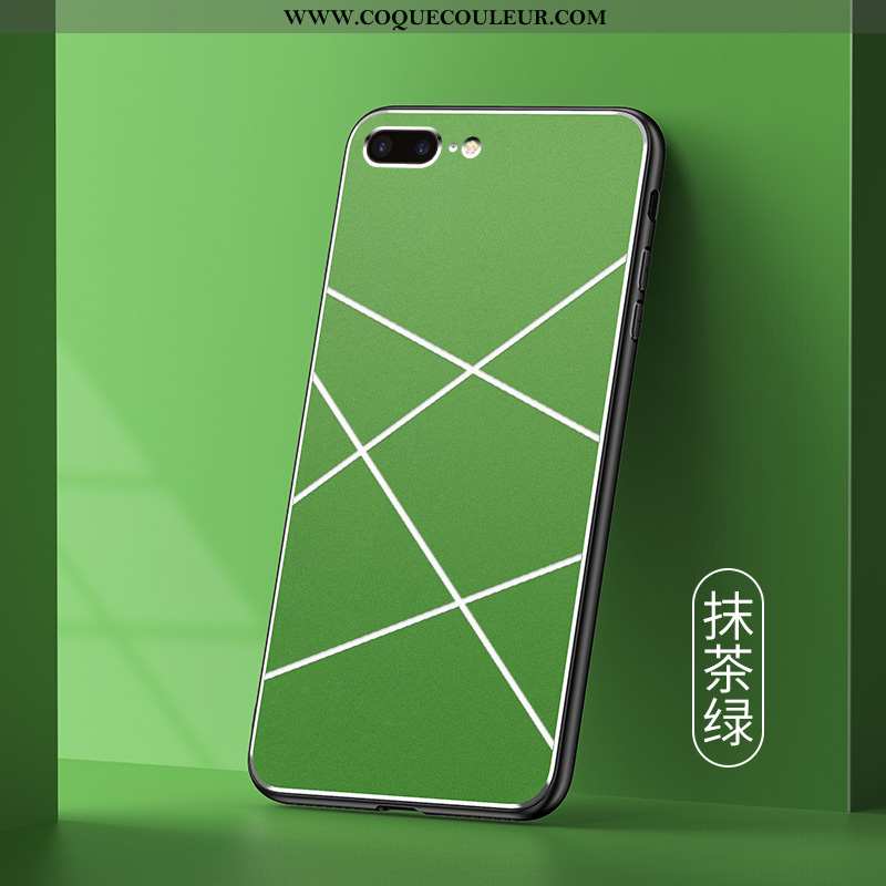 Housse iPhone 7 Plus Mode Tout Compris Personnalité, Étui iPhone 7 Plus Protection Pu Verte