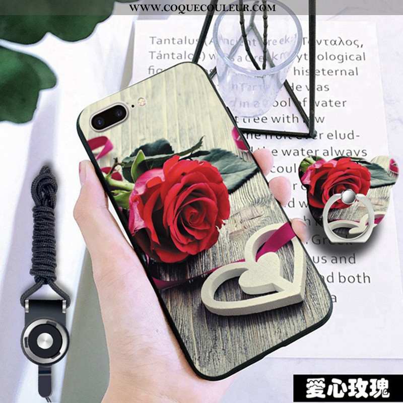 Étui iPhone 7 Plus Fluide Doux Rouge Coque, Coque iPhone 7 Plus Incassable Téléphone Portable