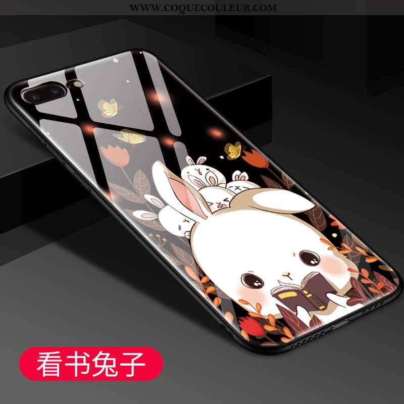 Housse iPhone 7 Plus Dessin Animé Tout Compris Personnalité, Étui iPhone 7 Plus Charmant Coque Noir