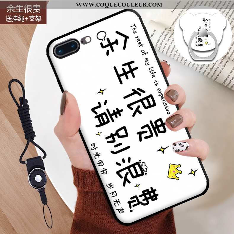 Étui iPhone 7 Plus Dessin Animé Téléphone Portable, Coque iPhone 7 Plus Fluide Doux Incassable Bleu