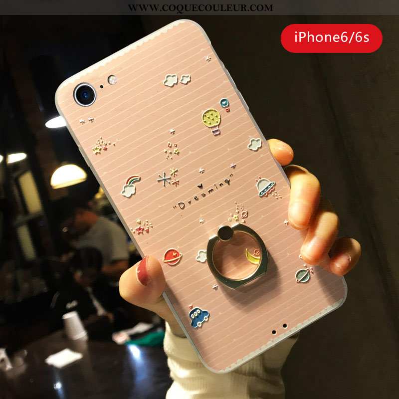 Coque iPhone 7 Gaufrage Frais Ornements Suspendus, Housse iPhone 7 Dessin Animé Créatif Blanche