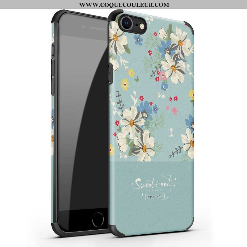 Coque iPhone 7 Tendance Fluide Doux, Housse iPhone 7 Légère Nouveau Verte