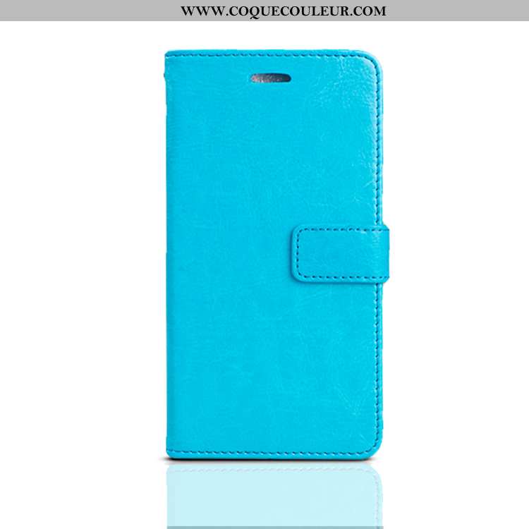 Étui iPhone 7 Fluide Doux Pu Bleu Marin, Coque iPhone 7 Silicone Bleu Foncé