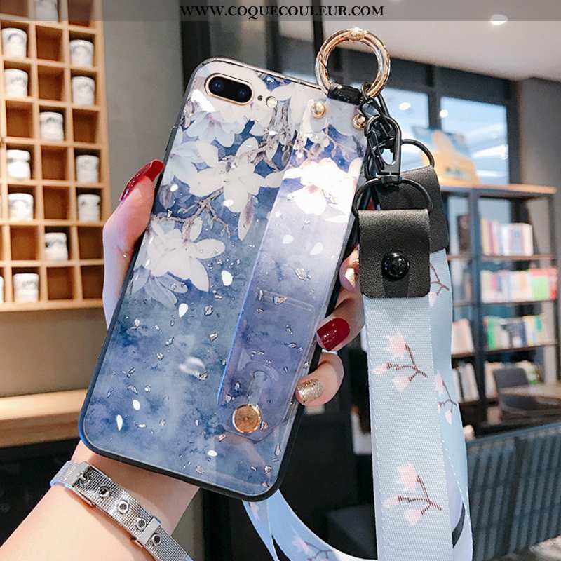 Housse iPhone 8 Plus Ornements Suspendus Bleu Légères, Étui iPhone 8 Plus Légère Coque