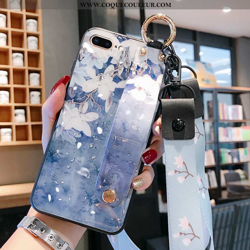 Housse iPhone 8 Plus Ornements Suspendus Bleu Légères, Étui iPhone 8 Plus Légère Coque