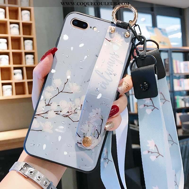 Housse iPhone 8 Plus Ornements Suspendus Bleu Légères, Étui iPhone 8 Plus Légère Coque