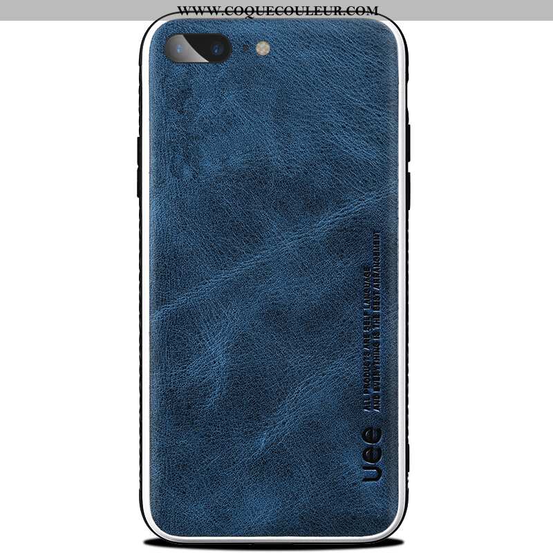 Coque iPhone 8 Plus Silicone Téléphone Portable Coque, Housse iPhone 8 Plus Protection Bleu Marin Bl