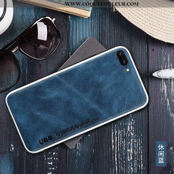 Coque iPhone 8 Plus Silicone Téléphone Portable Coque, Housse iPhone 8 Plus Protection Bleu Marin Bl