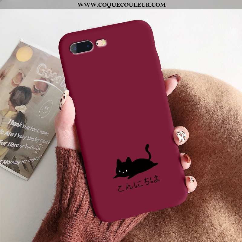 Étui iPhone 8 Plus Charmant Tout Compris Coque, Coque iPhone 8 Plus Ultra Rouge