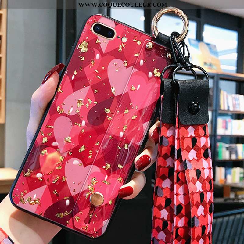 Étui iPhone 8 Plus Charmant Ornements Suspendus Silicone, Coque iPhone 8 Plus Tendance Miroir Camouf