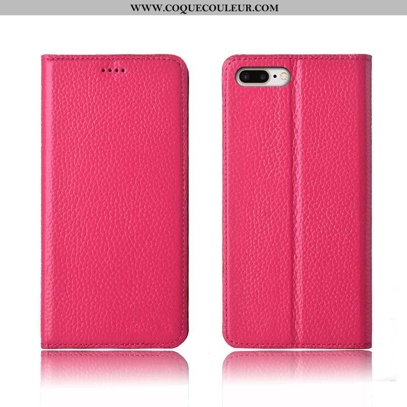 Étui iPhone 8 Plus Fluide Doux Téléphone Portable Étui, Coque iPhone 8 Plus Silicone Rose