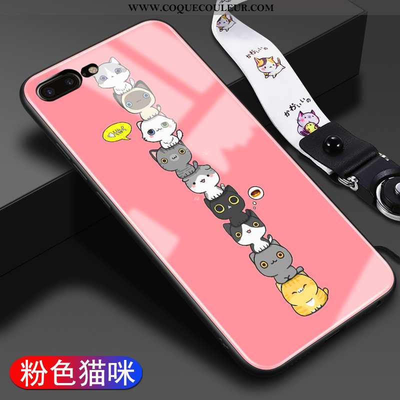 Étui iPhone 8 Plus Créatif Tout Compris Personnalité, Coque iPhone 8 Plus Dessin Animé Miroir Verte