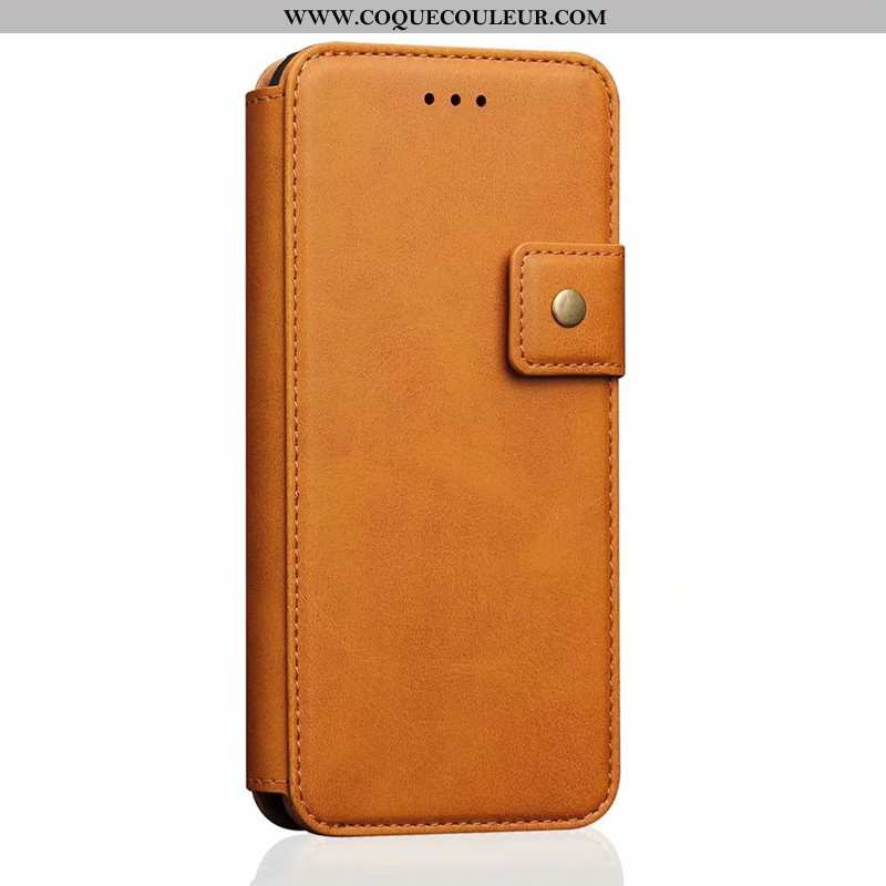 Housse iPhone 8 Plus Créatif Étui, Étui iPhone 8 Plus Cuir Incassable Marron