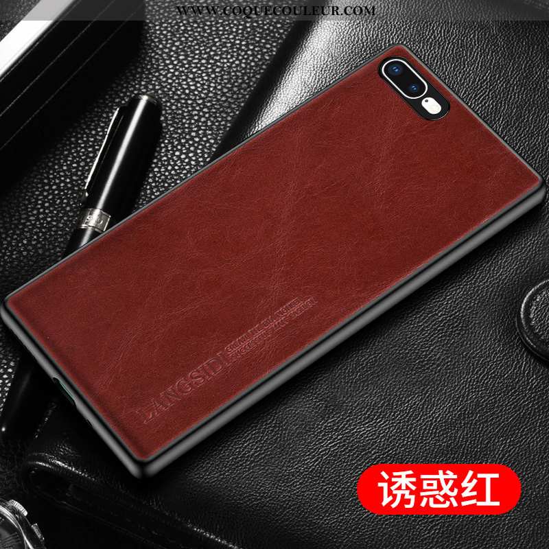 Coque iPhone 8 Plus Créatif Rouge, Housse iPhone 8 Plus Cuir Véritable Personnalisé Rouge