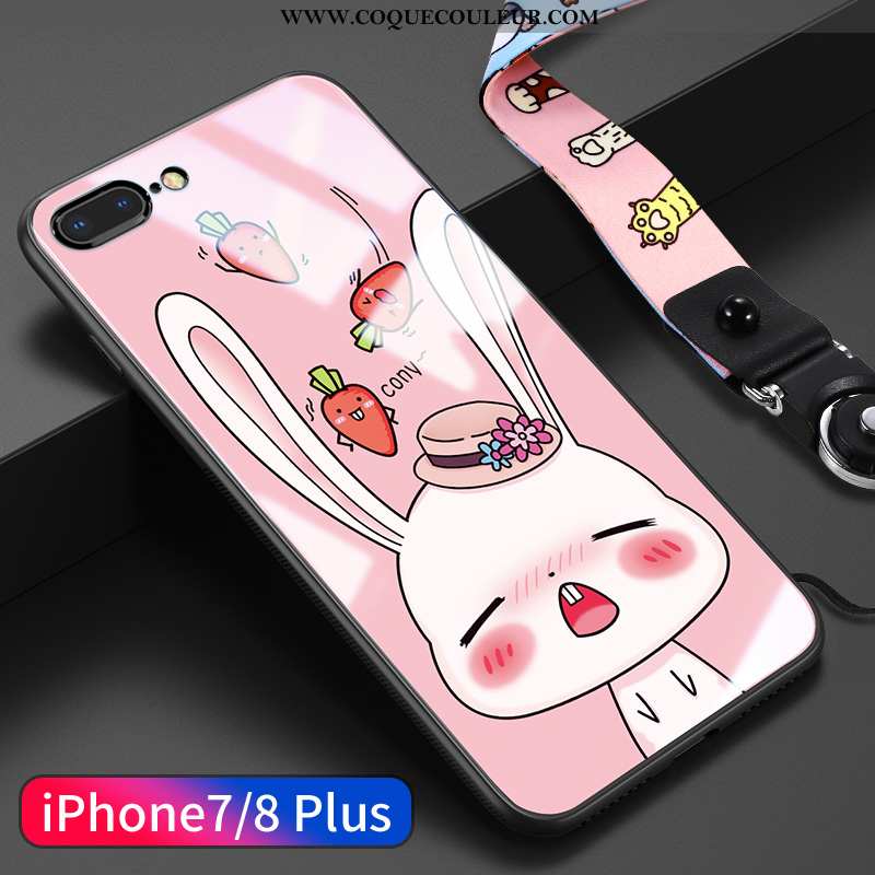 Housse iPhone 8 Plus Dessin Animé Légère Net Rouge, Étui iPhone 8 Plus Charmant Jaune