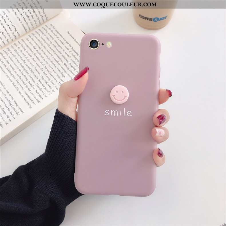 Coque iPhone 8 Fluide Doux Amour Protection, Housse iPhone 8 Mode Dimensionnel Rose