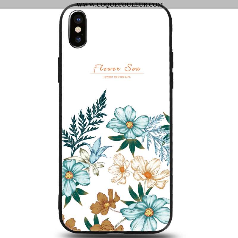 Housse iPhone 8 Mode Vert Frais, Étui iPhone 8 Protection Téléphone Portable Verte