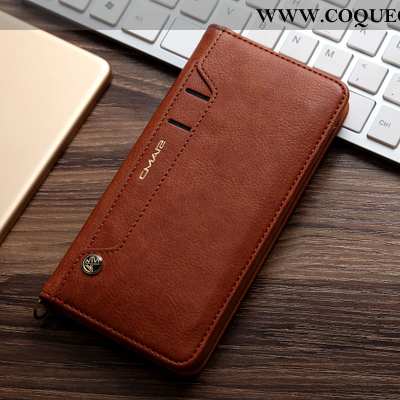 Coque iPhone 8 Portefeuille Nouveau Étui, Housse iPhone 8 Cuir Téléphone Portable Noir