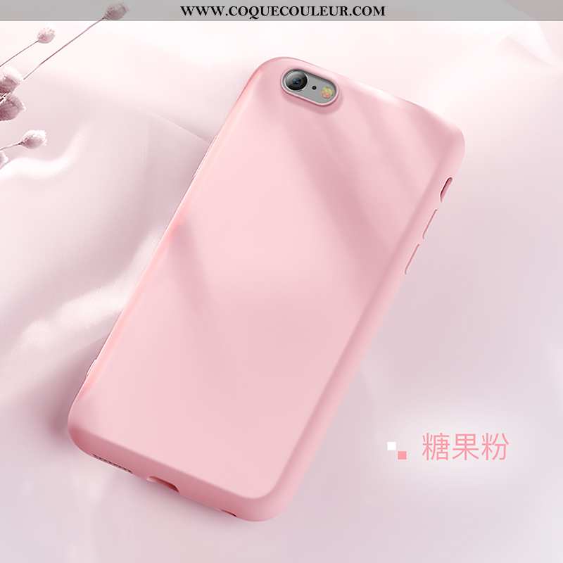 Housse iPhone 8 Silicone Téléphone Portable Incassable, Étui iPhone 8 Protection Nouveau Rose