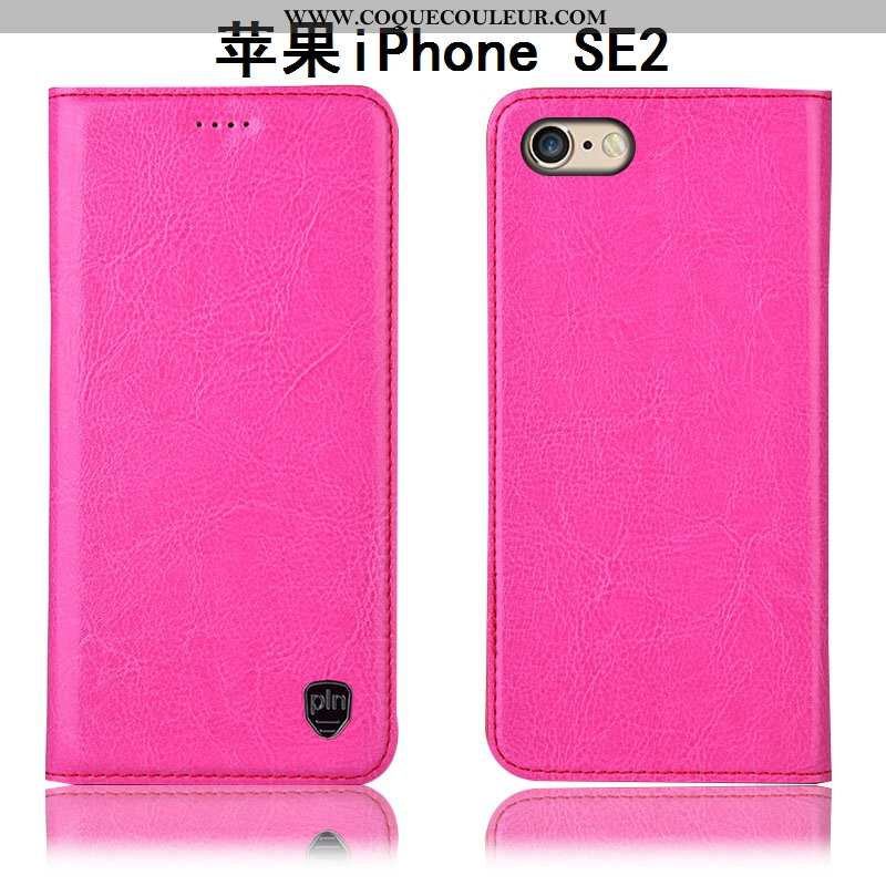 Étui iPhone Se (nouveau) Cuir Véritable Tout Compris Protection, Coque iPhone Se (nouveau) Modèle Fl