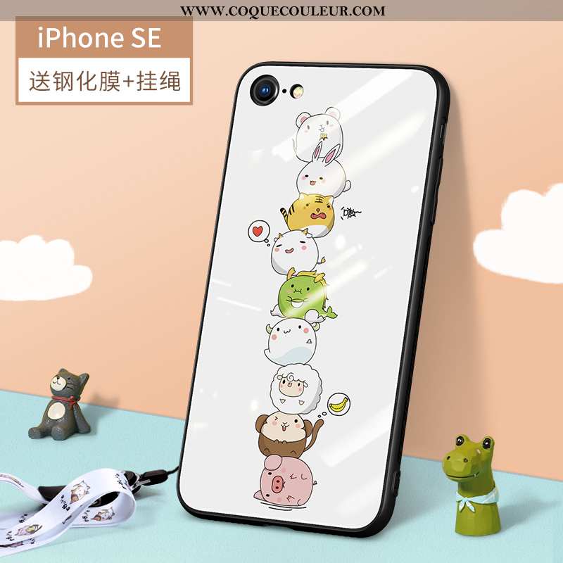 Étui iPhone Se (nouveau) Ornements Suspendus Légère Nouveau, Coque iPhone Se (nouveau) Dessin Animé 