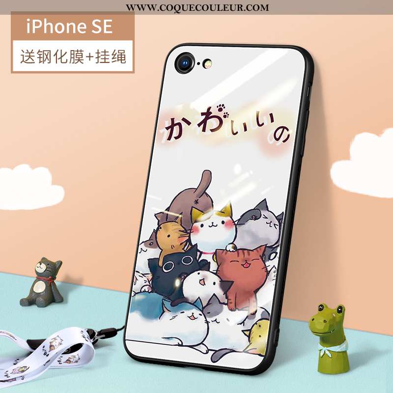 Étui iPhone Se (nouveau) Ornements Suspendus Légère Nouveau, Coque iPhone Se (nouveau) Dessin Animé 