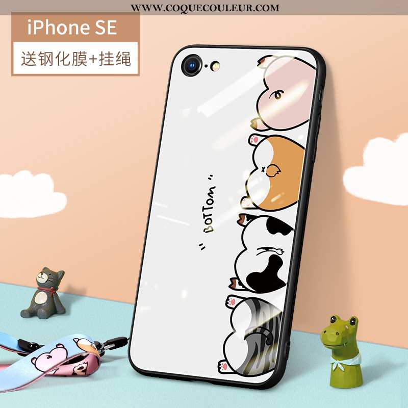 Étui iPhone Se (nouveau) Ornements Suspendus Légère Nouveau, Coque iPhone Se (nouveau) Dessin Animé 