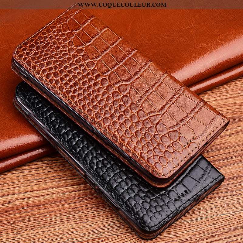 Étui iPhone X Créatif Silicone Protection, Coque iPhone X Cuir Véritable Marron