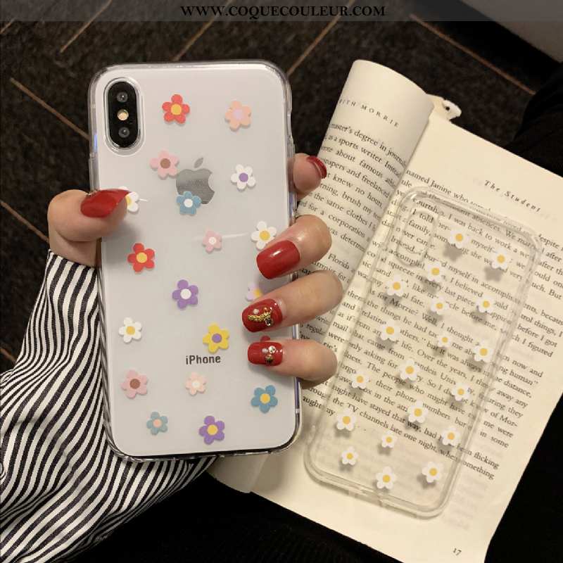 Étui iPhone X Silicone Téléphone Portable Blanc, Coque iPhone X Transparent Incassable Blanche