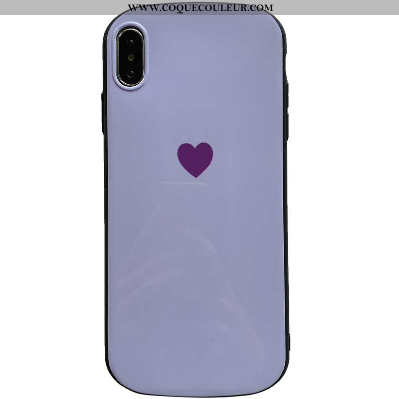 Housse iPhone X Protection Étui Téléphone Portable, iPhone X Personnalité Silicone Violet