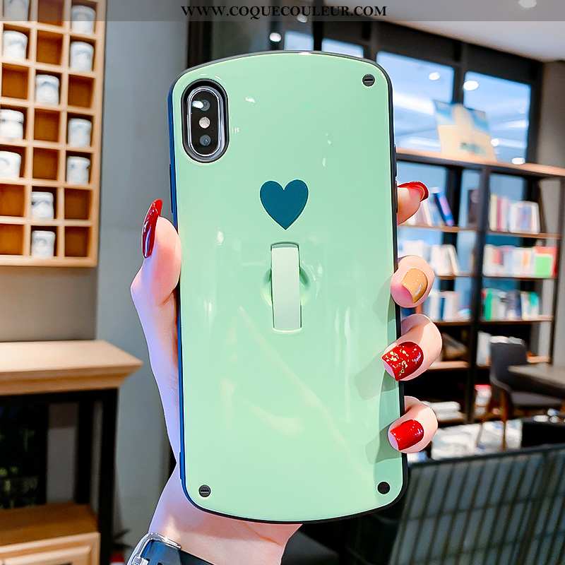 Coque iPhone X Créatif Support Tout Compris, Housse iPhone X Tendance Amour Rose