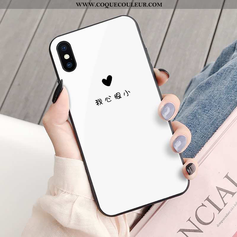 Coque iPhone X Créatif Personnalité Noir, Housse iPhone X Tendance Net Rouge Noir