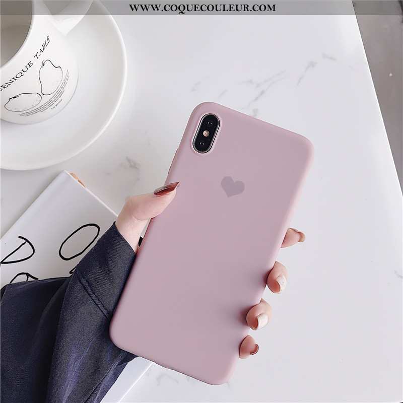 Coque iPhone X Fluide Doux Tout Compris Petit, Housse iPhone X Silicone Étui Bleu