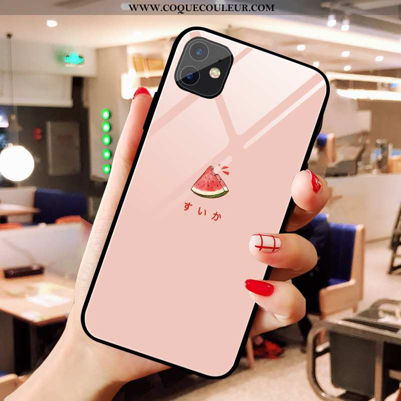 Coque iPhone X Charmant Frais, Housse iPhone X Verre Amoureux Rose