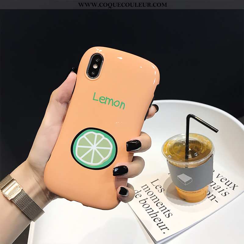 Housse iPhone X Protection Téléphone Portable Fruit, Étui iPhone X Créatif Rouge