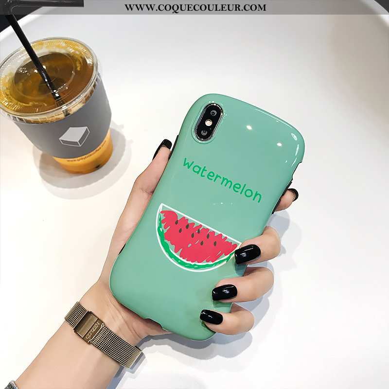 Housse iPhone X Protection Téléphone Portable Fruit, Étui iPhone X Créatif Rouge