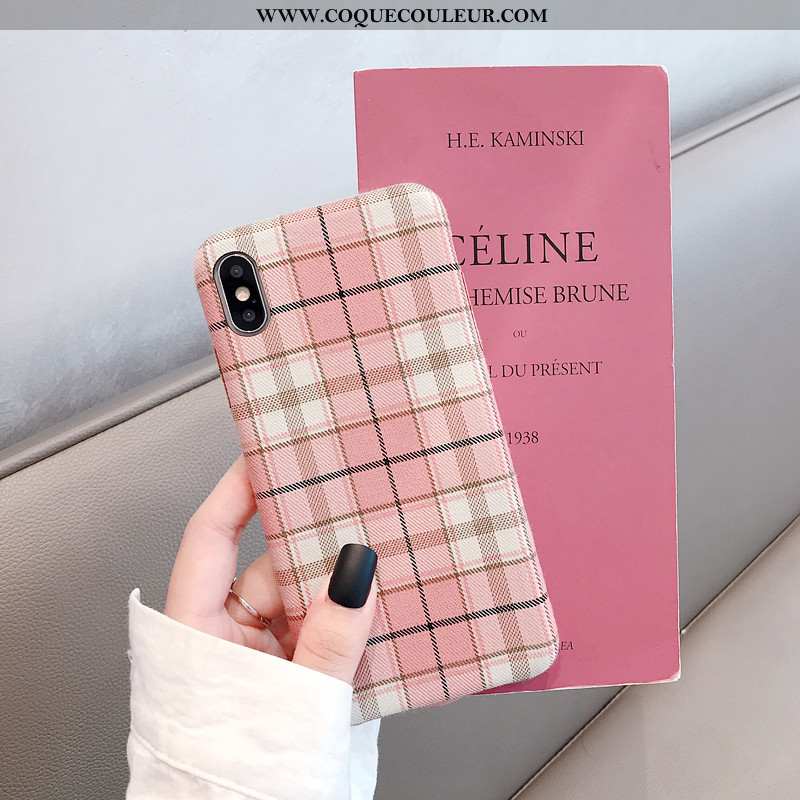 Coque iPhone X Personnalité Rose Amoureux, Housse iPhone X Petit Peluche