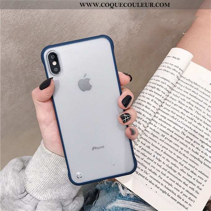 Étui iPhone X Ultra Coque Délavé En Daim, iPhone X Légère Transparent Jaune